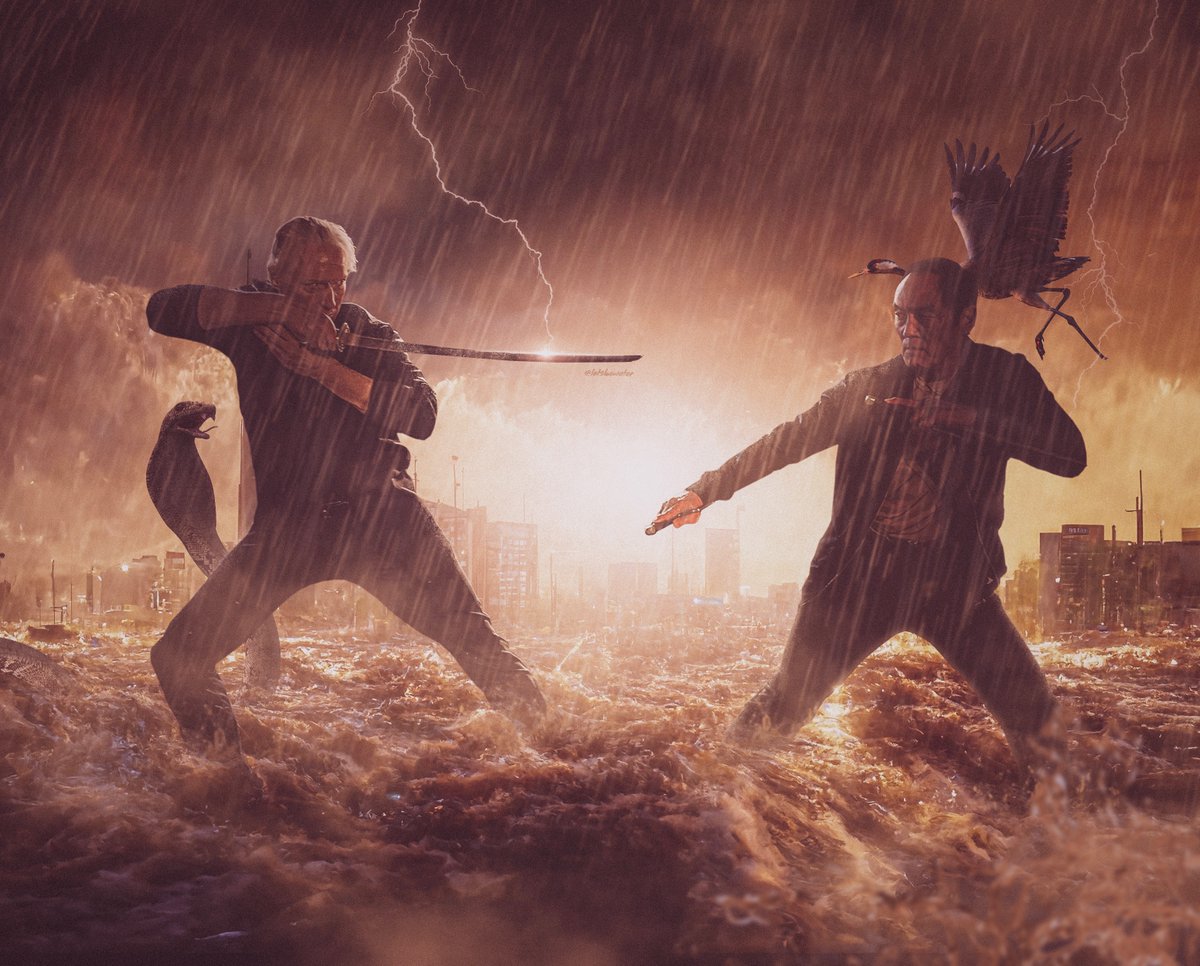 LetsBeWater's tweet photo. The work of @tigianpage and @YujiOkumoto this season is nothing short of specular, but this battle in particular sent shivers down my spine and gasping like I'd just been hit with a silver bullet!

#CobraKai #CobraKaiSeason5 https://t.co/YcLLc4ehxD