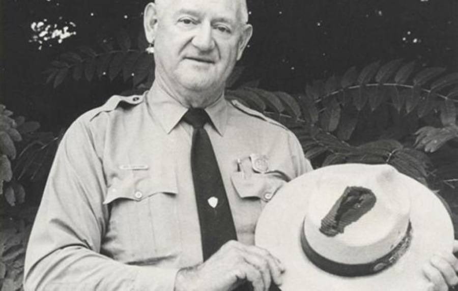 keepsakepodcast's tweet photo. Here’s Roy with a scorch mark on his ranger’s hat from one of the seven strikes. https://t.co/aGPSdm3ehQ
