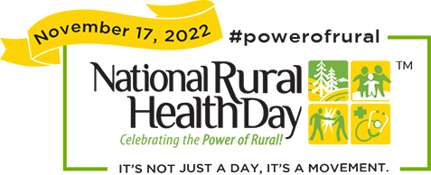 ruralhealth's tweet photo. National Rural Health Day is Nov. 17! We look forward to this annual opportunity to highlight why rural living is so special. How are you planning to celebrate the #PowerofRural? Learn more: https://t.co/9nJG1wOTzR #ruralhealth @NOSORH https://t.co/34q5WILLdZ