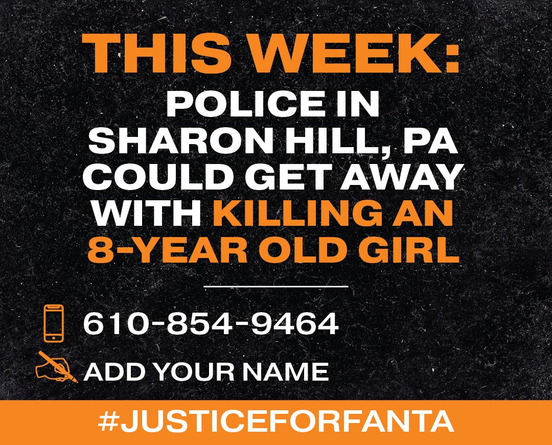 theebarajan's tweet photo. Are you familiar with the name Fanta Bility? 

Fanta was 2 days away from starting 3rd grade and leaving a football game with her family, when Sharon Hill police killed her.

The officers could have the charges dropped THIS WEEK.

Demand #JusticeForFanta:
https://t.co/uSwq39nwOP https://t.co/Nkd3xDIYAR