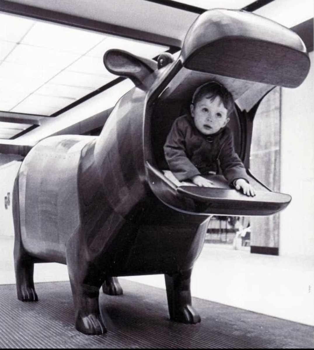 ChinnyHonk's tweet photo. RIP Kirkgate Market. Portly children used to get stuck fast in this hippo. https://t.co/Ft7Tz9EQs7