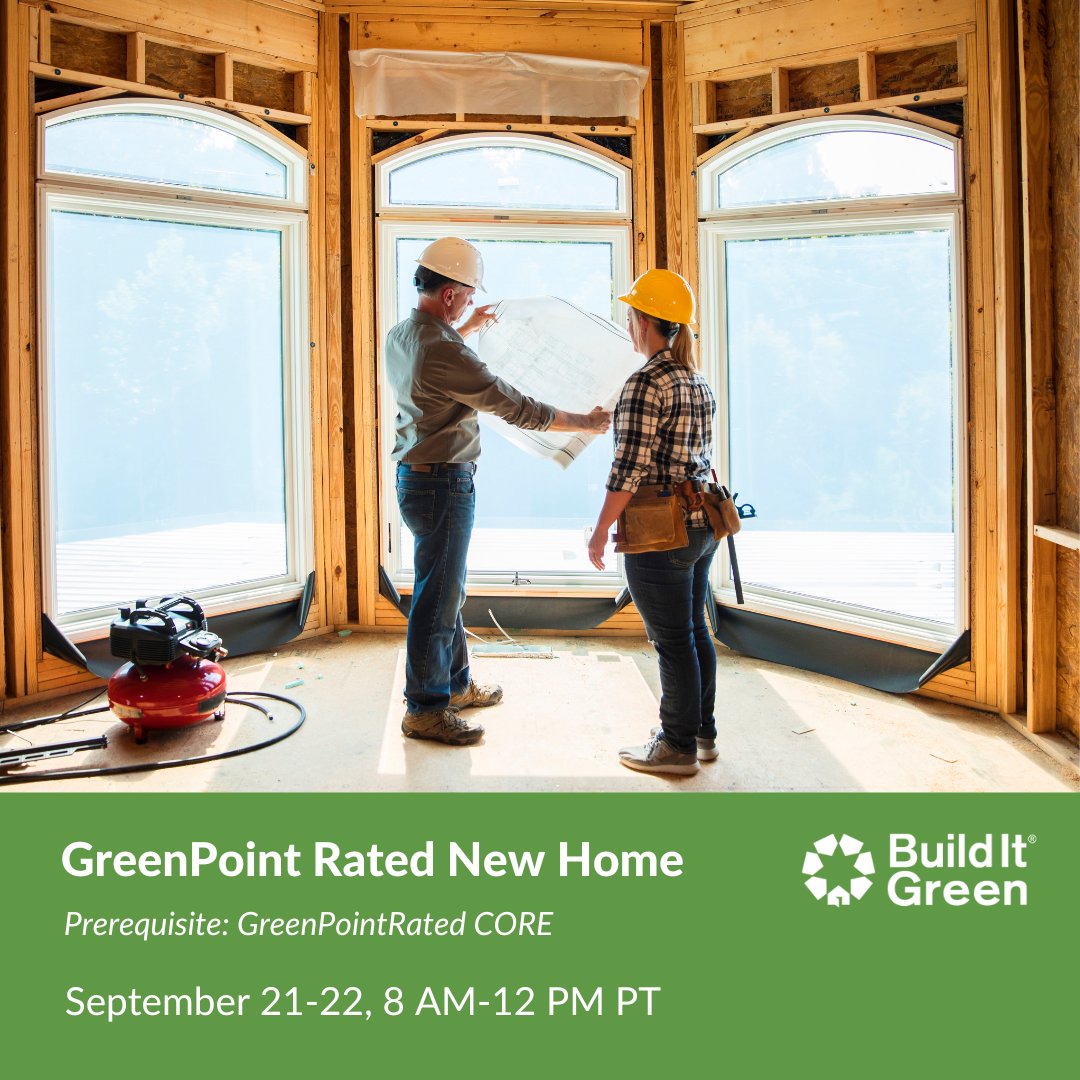 GreenPointRated's tweet image. GreenPoint Rated New Home will cover the specifics of the New Home program and some of the measure changes coming in 2023. If you’d like an early look at these updates or are interested in continuing your certification journey after CORE, sign up here! bit.ly/3BzUpcM
