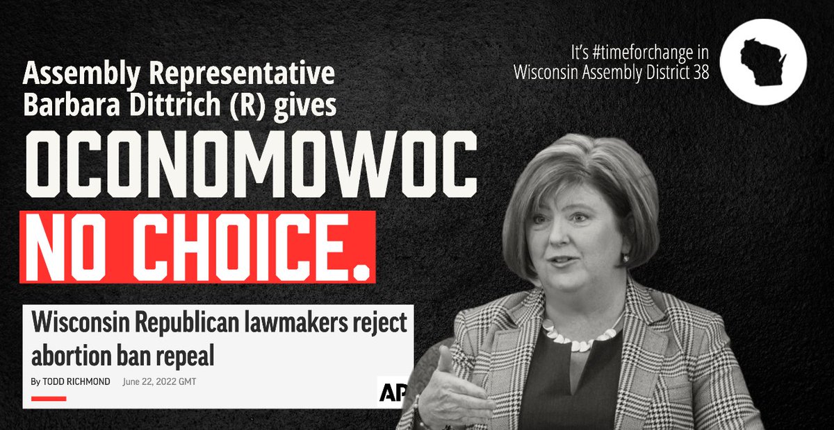 jnorcr's tweet photo. #RepBarbaraDittrich continues to give #Oconomowoc #nochoice.
It's #timeforchange.
#WIAD38 #Wisconsin #2022WIelections #LakeMillsWI #LakeCountryWI #TheGreat38th
https://t.co/oPwdmpjiMg https://t.co/0Yvx6PUKZa
