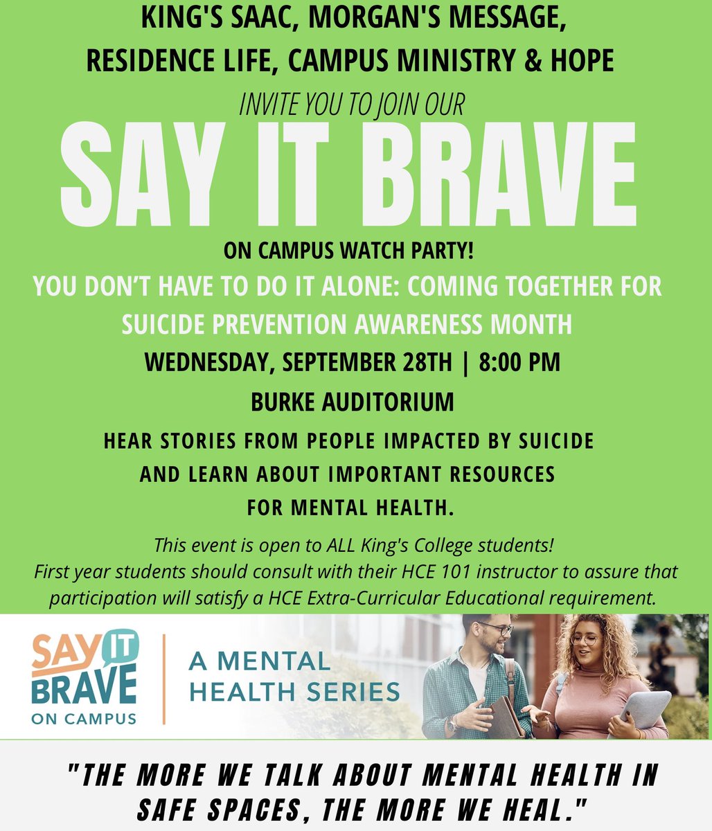 King's College SAAC tweet media