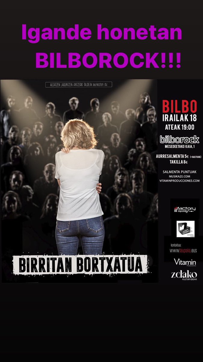 AldatzenL's tweet photo. Galdu ezin den antzezlana! @konpartsak @EuskaraldiaB @euskara @bizkaie https://t.co/KwbcCl3yrU