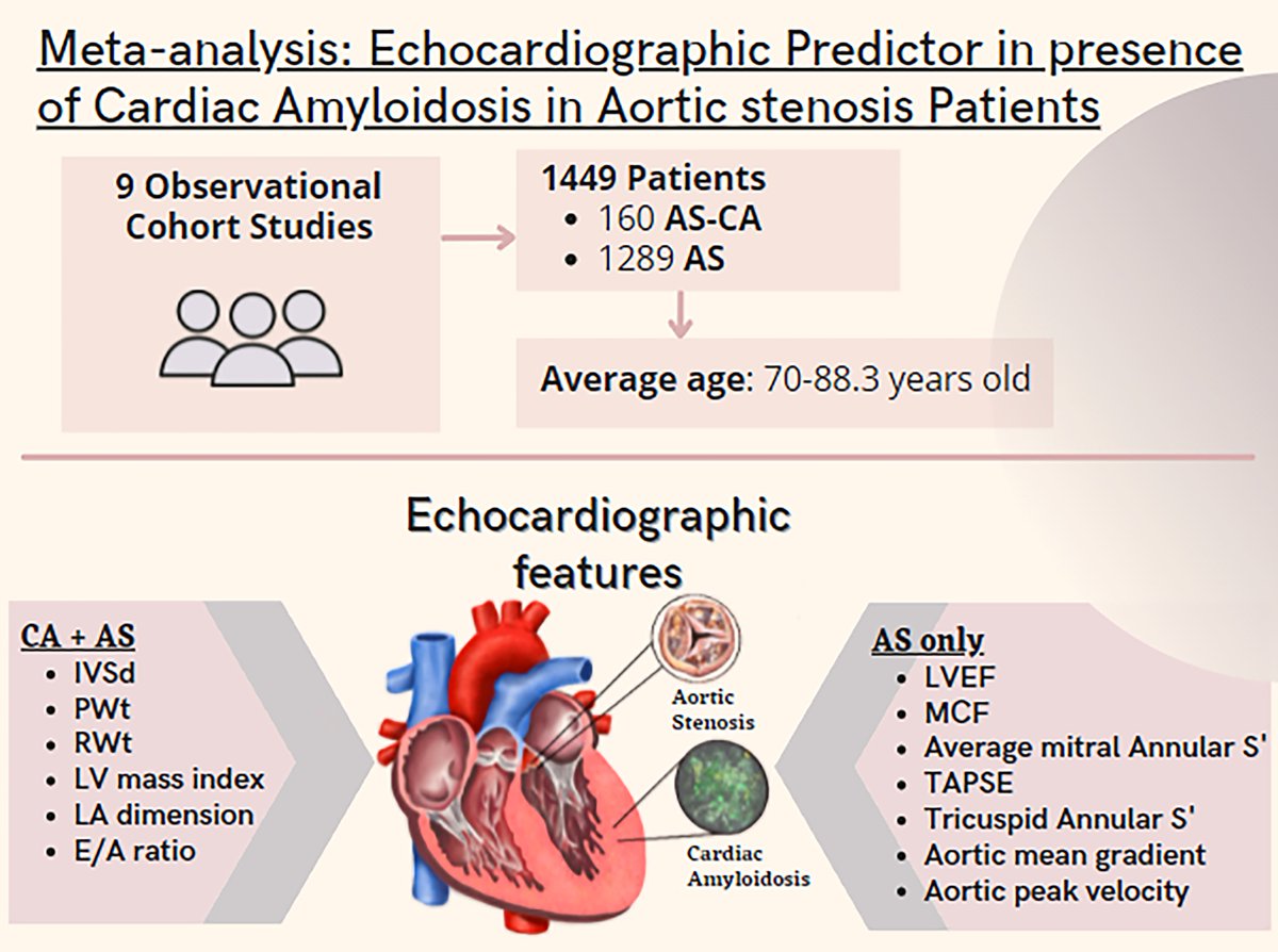 Vladyslav Kavalerchyk 🇺🇦 (@echo_stepbystep) on Twitter photo Echocardiographic predictors of presence of cardiac amyloidosis in #aorticstenosis 🫀
Dream Team Work <a href="/alessia_gimelli/">Alessia Gimelli</a> <a href="/mmamas1973/">Mamas A. Mamas</a> <a href="/purviparwani/">Dr. Purvi Parwani</a> et. al.
✅bit.ly/3BBjl3M
<a href="/HanCardiomd/">Henry Han</a> <a href="/denisamuraru/">Denisa Muraru</a> <a href="/leylaelifsade/">LEYLA ELIF SADE</a> <a href="/DonalErwan/">Donal</a> <a href="/EACVIPresident/">EACVI President</a> <a href="/EchoSoliman/">Hatem Soliman, FRCP, FEACVI, FASE, FHEA</a> <a href="/VDelgadoGarcia/">Victoria Delgado</a> Echocardiographic predictors of presence of cardiac amyloidosis in #aorticstenosis 🫀
Dream Team Work <a href="/alessia_gimelli/">Alessia Gimelli</a> <a href="/mmamas1973/">Mamas A. Mamas</a> <a href="/purviparwani/">Dr. Purvi Parwani</a> et. al.
✅bit.ly/3BBjl3M
<a href="/HanCardiomd/">Henry Han</a> <a href="/denisamuraru/">Denisa Muraru</a> <a href="/leylaelifsade/">LEYLA ELIF SADE</a> <a href="/DonalErwan/">Donal</a> <a href="/EACVIPresident/">EACVI President</a> <a href="/EchoSoliman/">Hatem Soliman, FRCP, FEACVI, FASE, FHEA</a> <a href="/VDelgadoGarcia/">Victoria Delgado</a>