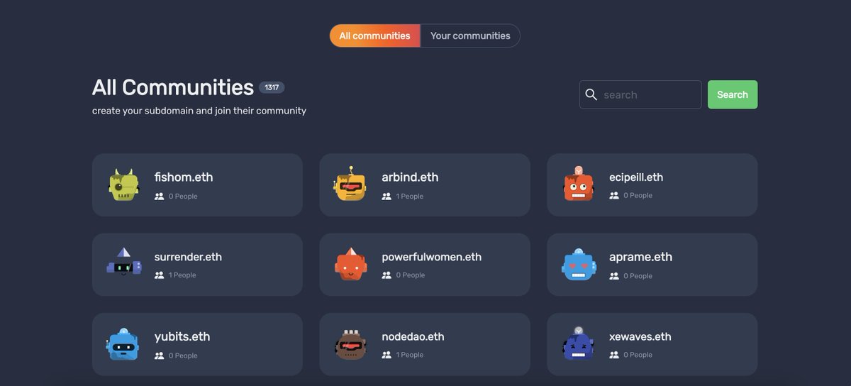 Updated information on GR15: Gitcoin Grant

- More information on grant page
- ENS name wrapper integration

Our team aim to enlarge ENS ecosystem by creating usage for NFT communities and DAO with ENS subdomains
 
Grant page: gitcoin.co/grants/7397/cn…

#ENS #GR15 #ENSnamewrapper