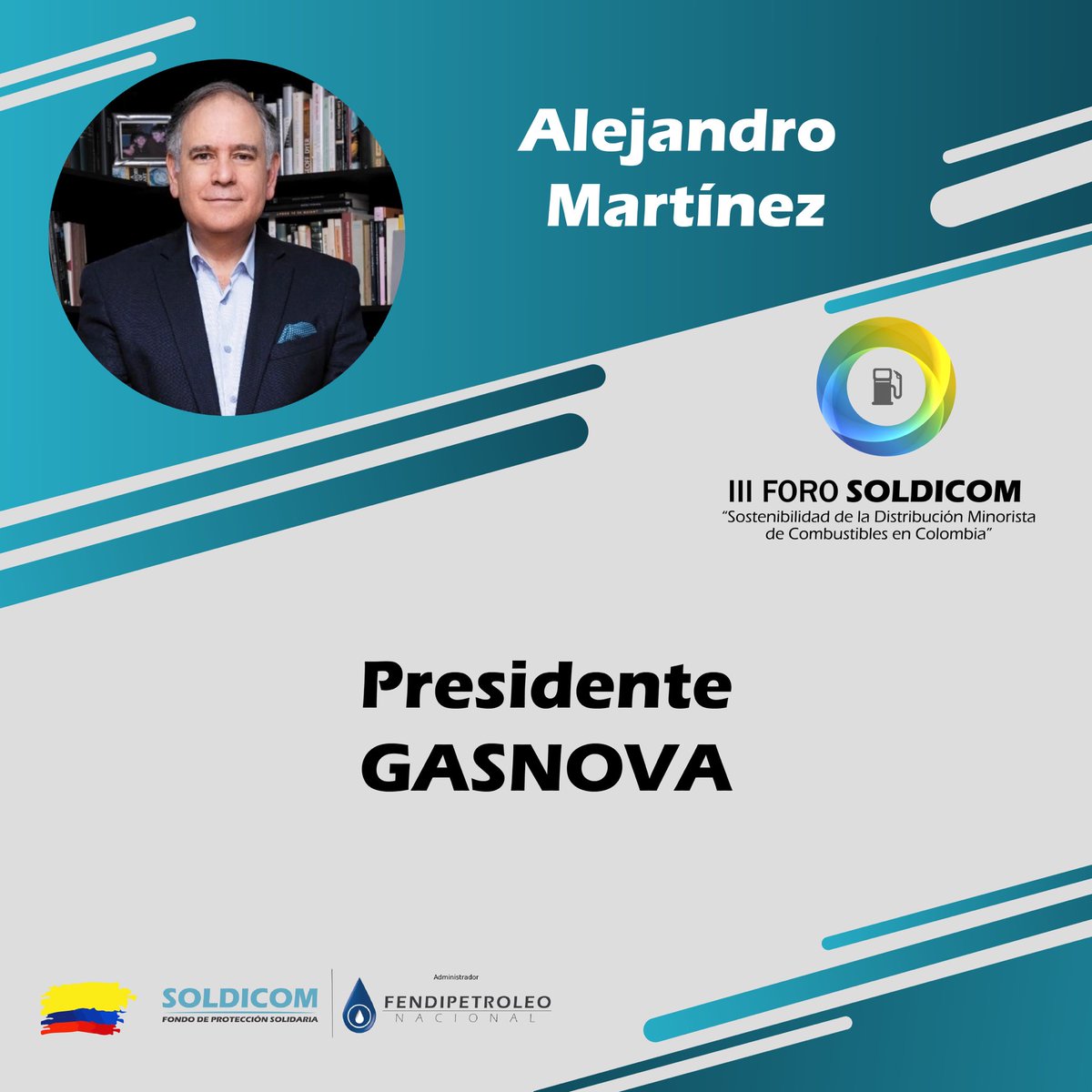 FondoSoldicom's tweet photo. Participa en nuestro III Foro: Sostenibilidad de la Distribución Minorista de Combustibles en Colombia. Conoce a nuestros conferencistas invitados ⛽️🇨🇴 https://t.co/lOteY283JQ
