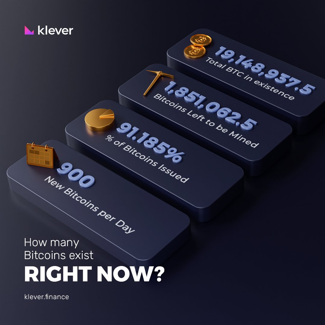 Klever_ES's tweet photo. ¿Cuántos #Bitcoins hay ahora mismo? 🤔
✔️ Total #BTC en Existencia: 19.148.937,5
✔️ Bitcoins que quedan por minar: 1.851.062,5
✔️ % de #Bitcoins Emitido: 91,185%
✔️ Nuevos Bitcoins por día: 900
✔️ Bloques de Bitcoin minados: 753,830
➡️ #Tradea $BTC en https://t.co/p0D0Z4Xh8Y https://t.co/Fo6tnLOC0J