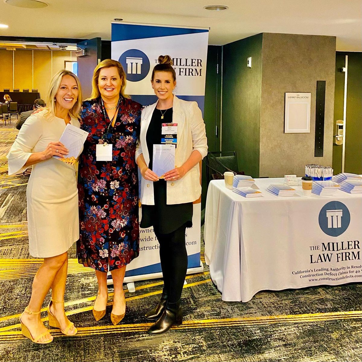MillerLawFirm's tweet photo. Thank you all for joining The Miller Law Firm at the CAI Northern California Legal Forum!
#TMLF #constructiondefects #CAI #community #associations #management #homeowners #boardmembers #sb326 #government #publicaffairs
@CAIsocial @CAIBayCen https://t.co/TK4K0Ll1YU