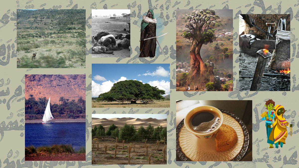I probably should be promoting my 2022 debut instead... But I'm already plotting its sequel, THE MYSTIC'S SHARD:

A massive tree fed by a magical river. African dark elves. The spread of a religion by coffee and camel. Blacksmiths and jinn. And a goblin in love...
#selfpitch