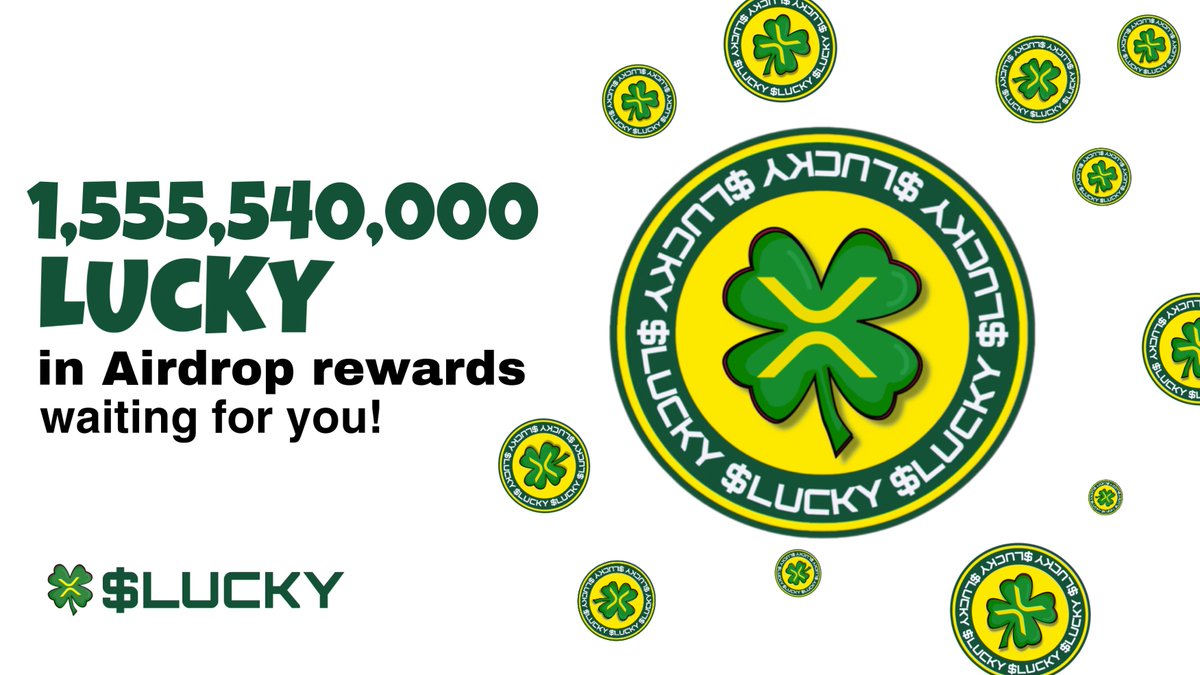 ☘️ Isn't it a nice day ? 
 A nice day for airdrops!! Like, RT and follow us To earn $LUCKY

☘️Create Wallet <a href="/XummWallet/">Xaman Wallet (formerly Xumm)</a> 
☘️Add a $LUCKY Trustline : xrpl.services/?issuer=rUjUNs…
For 20K Trustline 

#Airdrop #LUCKY #XRPL #XRP