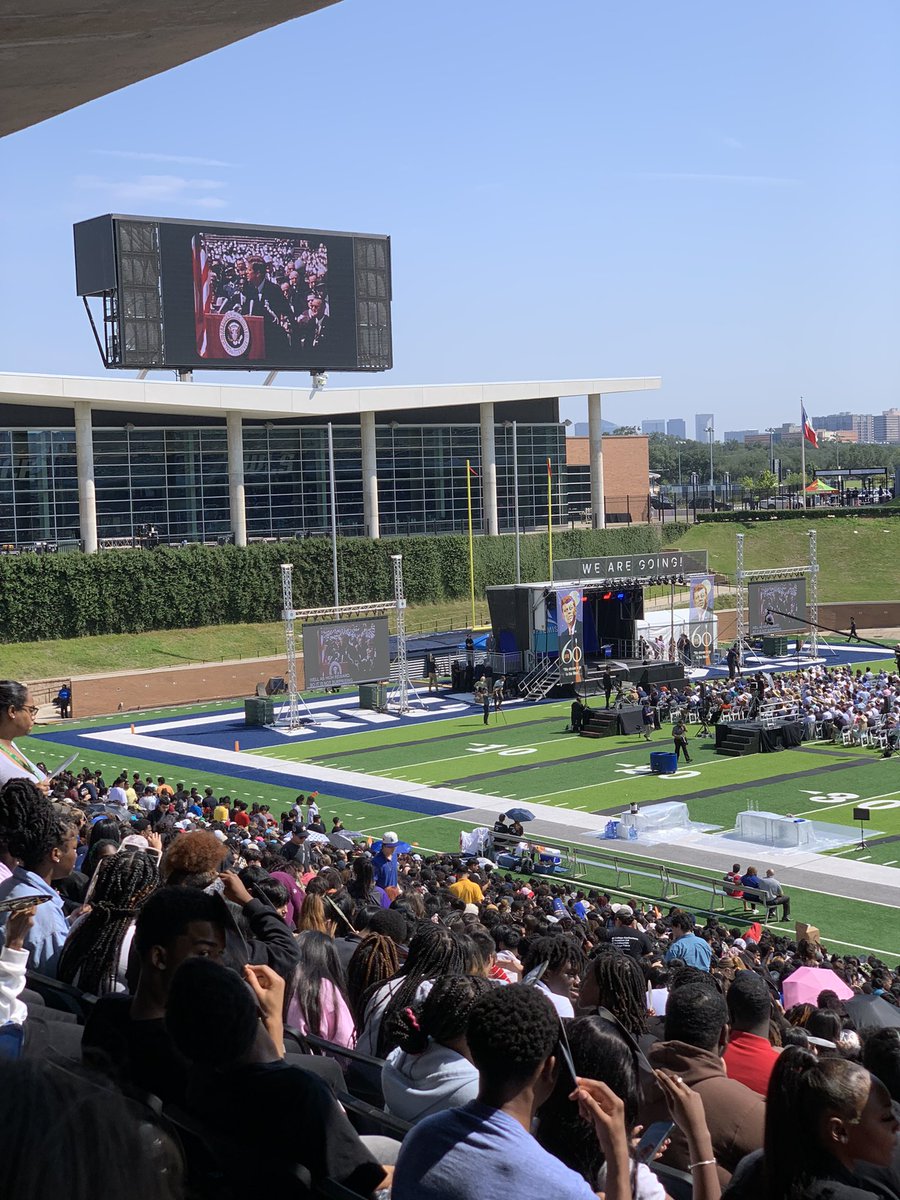 ryan_j_herring's tweet photo. At Rice University for the 60th anniversary of JFK’s 1962 “We choose to go to the Moon” speech. https://t.co/hWq1E86tCU