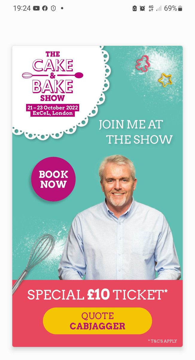 Paul Jagger (@pauljagger31) on Twitter photo Come and see me at The Cake & Bake Show this October 21st-23rd, where I will be showing you how to make my delicious Larva bread and roasted red pepper, onion & rosemary slippers! Get a hold of my special ticket offer for £10 tickets by using the code CABJAGGER <a href="/CakeandBakeShow/">The Cake & Bake Show</a> Come and see me at The Cake & Bake Show this October 21st-23rd, where I will be showing you how to make my delicious Larva bread and roasted red pepper, onion & rosemary slippers! Get a hold of my special ticket offer for £10 tickets by using the code CABJAGGER <a href="/CakeandBakeShow/">The Cake & Bake Show</a>