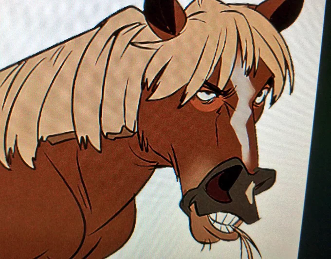 Based on the horse my cousin rides sometimes 
