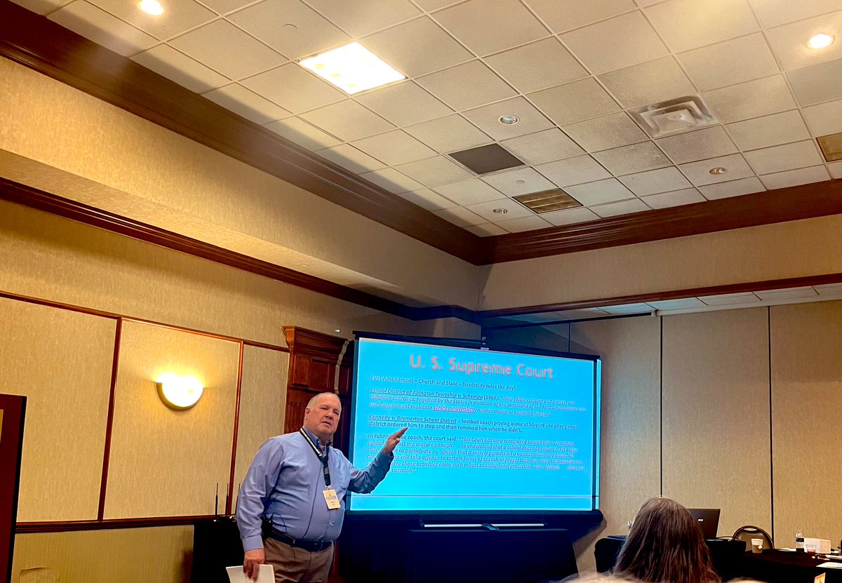 KASHRM_'s tweet photo. Last, but certainly not least, speaker of the day!📢
Mr. Wayne Young, General Counsel - KASA presenting Recent Developments in School Personnel Law!
#KASHRMStateConference2022 https://t.co/45GN38GKru