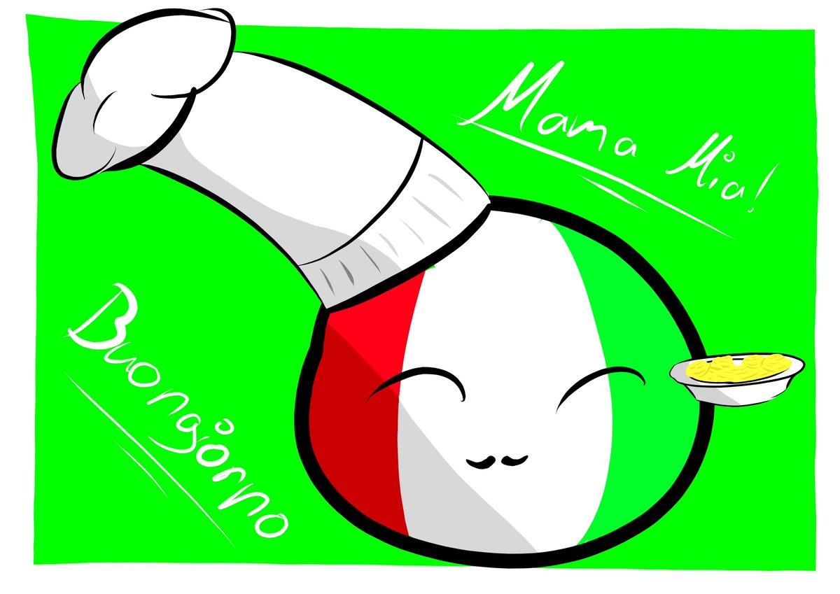 der_coole_typ66's tweet photo. The Pasta is ready!

#countryballs https://t.co/p2gnsJwC20
