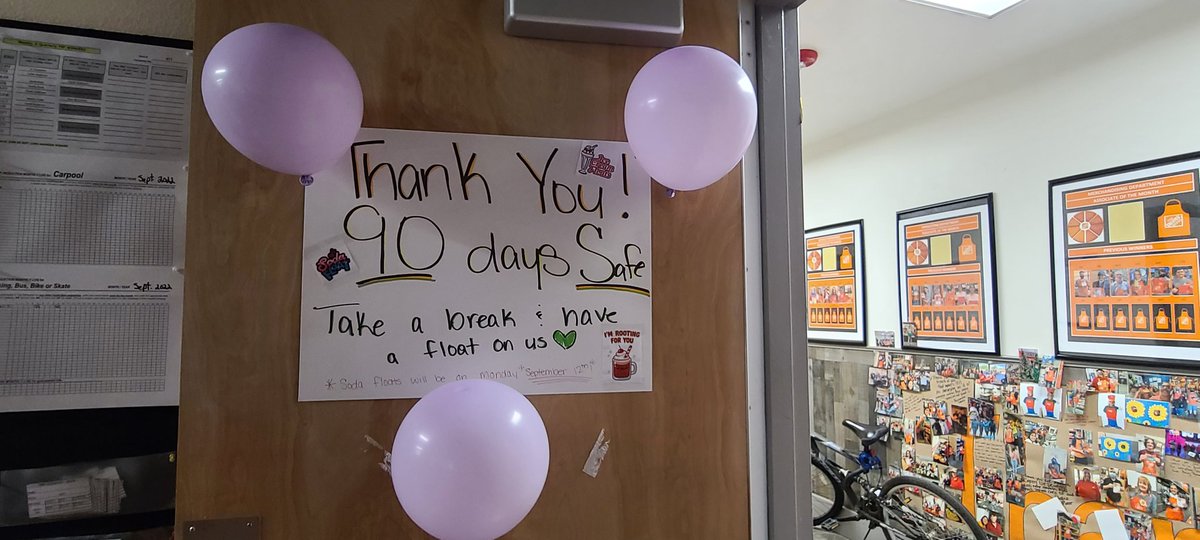 ciara_lauraa's tweet photo. Way to go 90 days safe ! Soda floats for everyone 🥰 #infocus #47won @HDTevinFreeman @LopezRossanna @sara_freas7597 @AttusoJodie @pvspivey https://t.co/bAyS7B0TYI