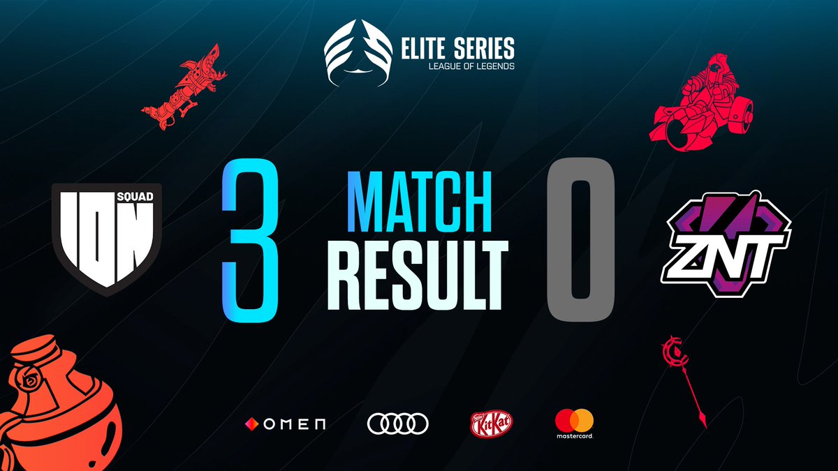 A DOMINANT performance by <a href="/IONSQUADBELGIUM/">ION SQUAD</a> tonight with three wins in a row! <a href="/zennit_gaming/">ZennIT 🇧🇪</a> still has a chance to make it, but will have to fight their way through the Loser's Bracket! #ESLOL