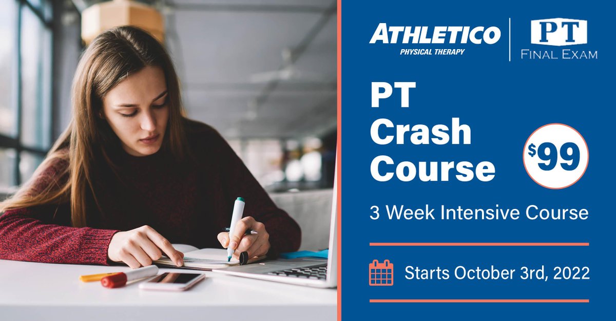 JohnHonch's tweet photo. PT Final Exam is offering a 3 week course to help you prepare for your upcoming #NPTE! Starting October 3rd, you'll learn the skills and strategies to pass your exam, whether this is your first or final attempt. Learn more and register by visiting - https://t.co/tyEhxlGHLP https://t.co/u1E2w3KoyH