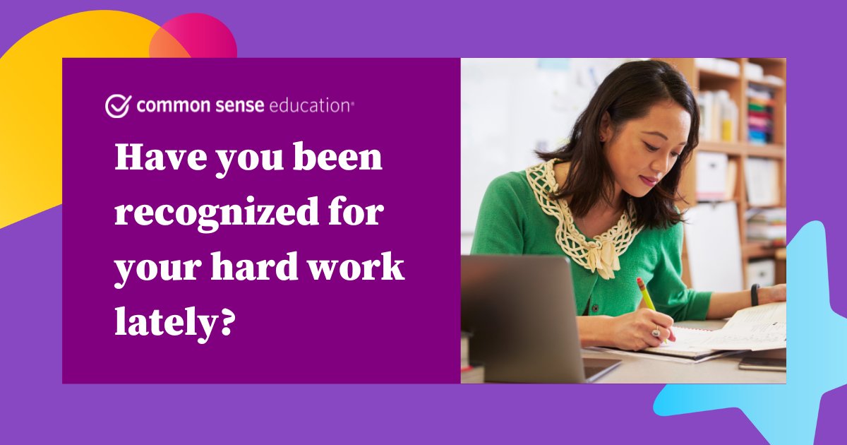 CommonSenseEd's tweet photo. Are you teaching #DigCit as part of your #BackToSchool routine? You’re on the road to Recognition! You’re a few steps away from earning your badge! Get recognized for the work you do as a #DigCit champion! 🦸 🦸♀️ For more information: https://t.co/6AnwaCvmEd #CSEducator https://t.co/6lm9lXnHuW