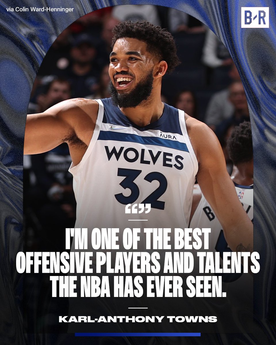 BleacherReport's tweet photo. KAT wants to let 'em know 😤

(via @ColinCBSSports) https://t.co/FRO4AmhVf2