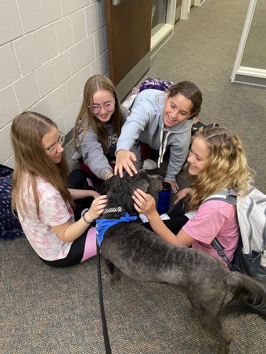 Remi_Ingwerson's tweet photo. I love pets! And all my friends at NMS! 🐕😊❤️🐶#nmsstangs https://t.co/1bfyJocSgr