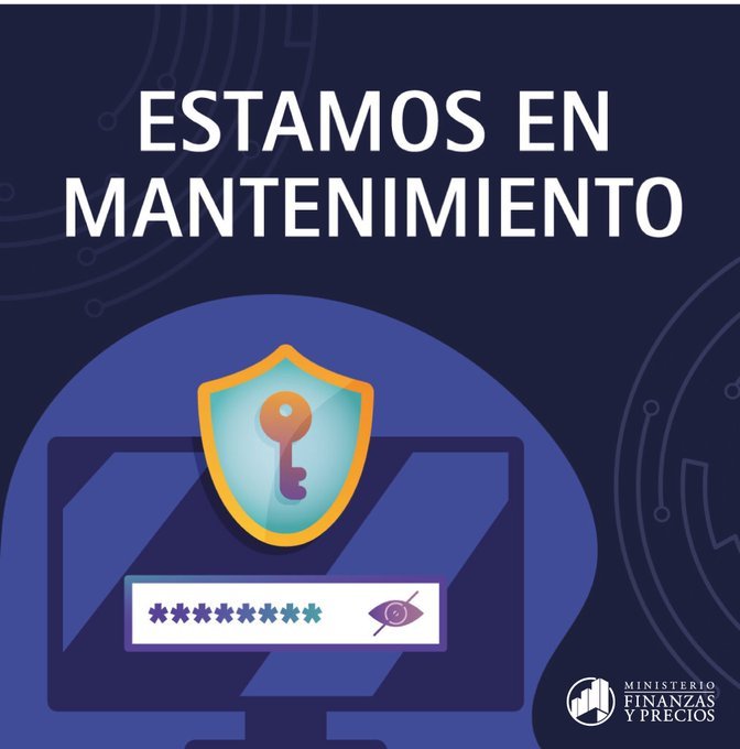 📢Atención‼️
👉Se le informa a los usuarios que nuestro Sitio Oficial: mfp.gob.cu se encuentra en mantenimiento🔧🔧.
🗣️Disculpe las molestias ocasionadas, le deseamos una bonita jornada.
#FinanzasyPrecios #Cuba