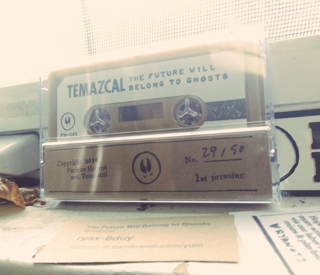 timidchainsaw's tweet photo. mail day.

the future will belong to ghosts by temazcal. [ambient / drone]
lovely piece to have in my collection. please take my code and check it out.
thank you @furioushooves 
have been loving this label. https://t.co/WO6sRDLxSE