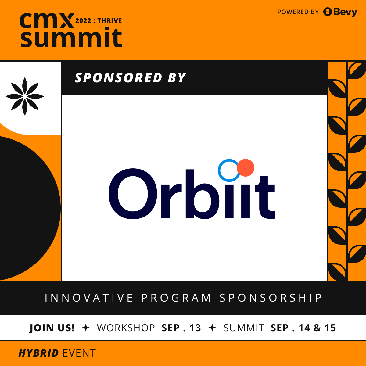 Excited to attend #CMXSummit, the leading event for community professionals, in the Bay Area this week!  Stop by our <a href="/cmxsummit/">CMX Summit</a> booth (in person or virtually!) for treats, insights and a chance to win exciting prizes. Can't wait to see you soon!🙌 #CommunityFirst
