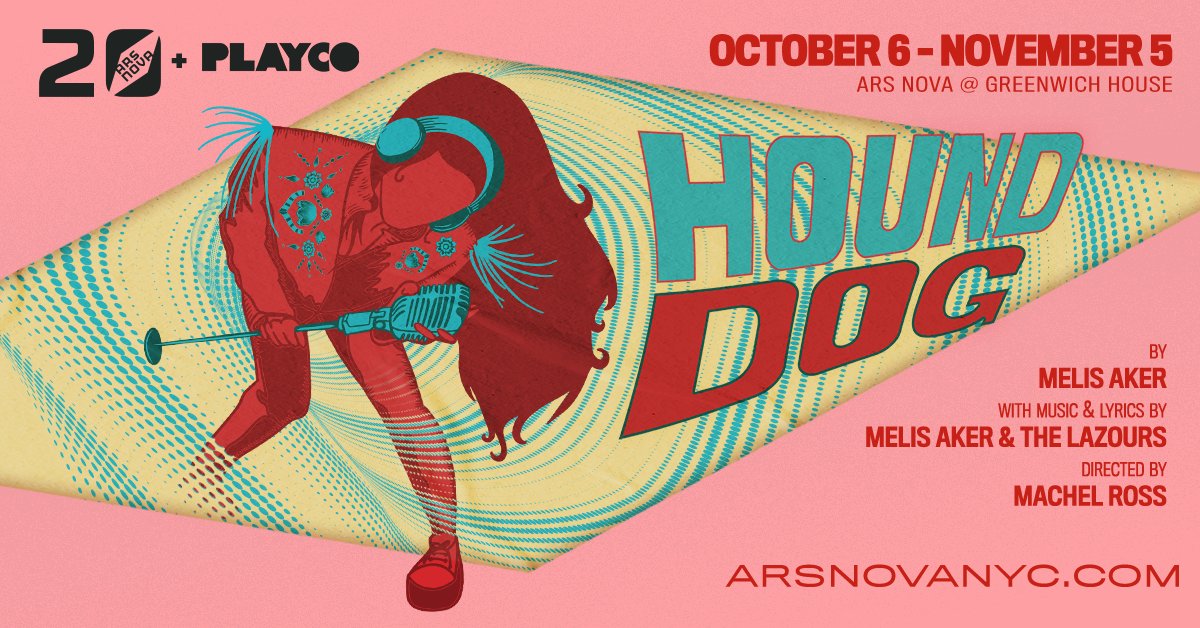 The HOUND DOG gang is in the house &amp; rehearsals have begun! Name Your Price Tix available starting at $5! arsnovanyc.com/hounddog

A co-production w/ <a href="/playcompany/">The Play Company</a>.

Key Art by:
andreaxnegrete.wixsite.com/andreanegrete

#HOUNDDOG #MelisAker #TheLazours #ArsNova #ArsNovaNYC #NYC #OffBroadway