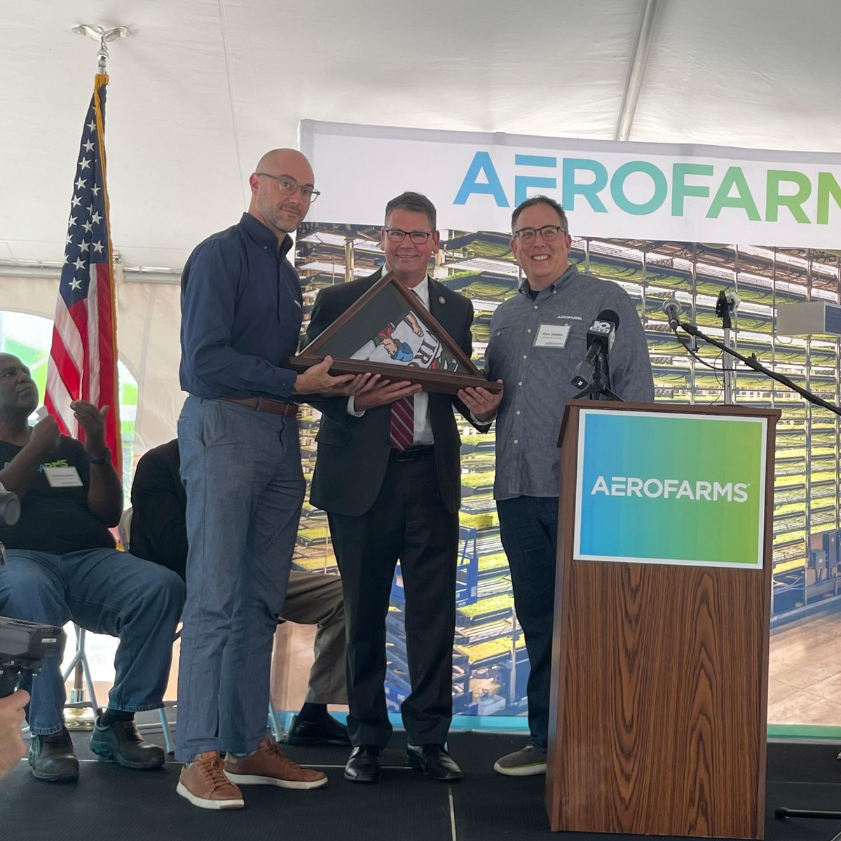 <a href="/AgForestryVA/">Katie K. Frazier</a> joined <a href="/AeroFarms/">AeroFarms</a> for their ribbon cutting for their 140,000 sq.ft. indoor farming facility, which will provide 158+ jobs &amp; supply lettuces &amp; leafy greens to Mid-Atlantic retailers. ow.ly/AZzP50KHmwL 
<a href="/cityofdanville/">City of Danville, VA</a> <a href="/pittsylvaniava/">Pittsylvania County</a> <a href="/VEDPVirginia/">Virginia Economic Development Partnership (VEDP)</a> <a href="/SoVaRegion/">SVRA</a>