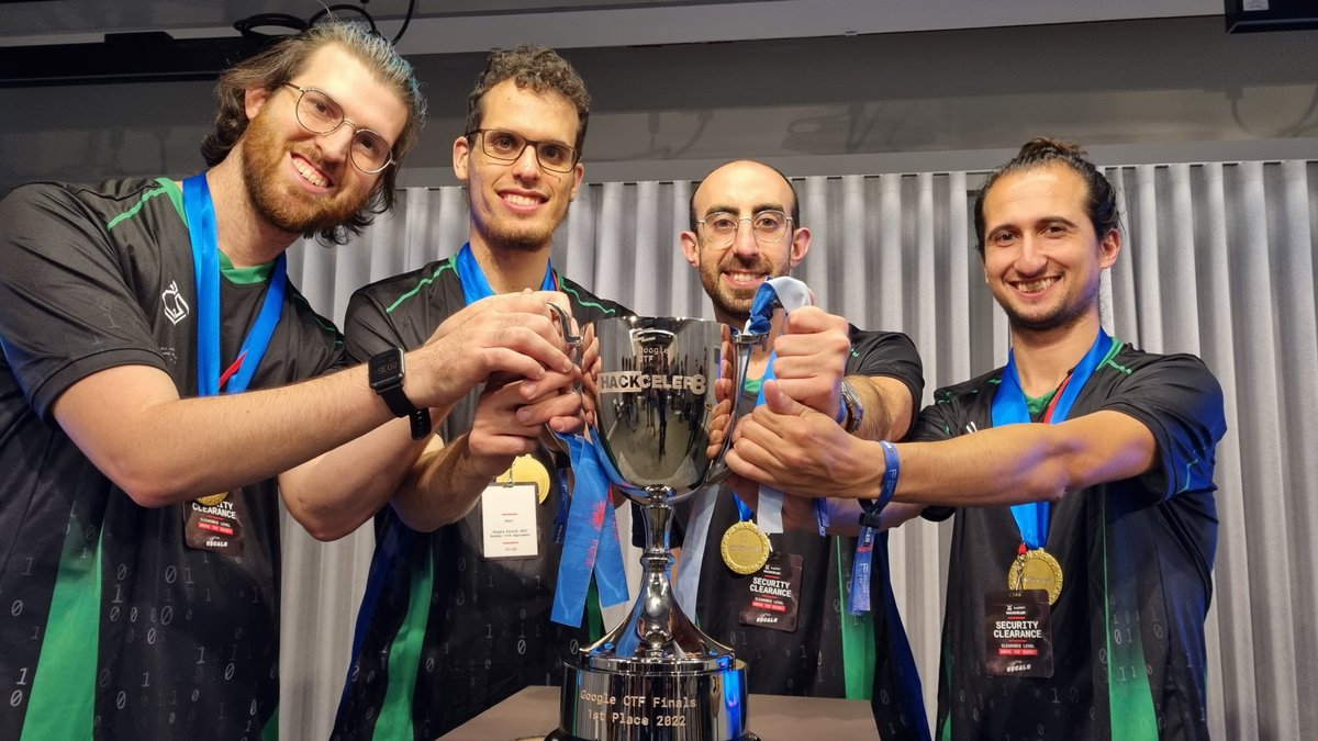 # ./pasten (@pastenctf) on Twitter photo Third time a charm -- pasten wins #Hackceler8 2022!
HUGE thanks to <a href="/GoogleVRP/">Google VRP (Google Bug Hunters)</a> and everybody involved, it has been an amazing event.
Also shoutout to our formidable finalist opponents: <a href="/justCatTheFish/">justCatTheFish</a> (wonderful tooling) <a href="/0rganizers/">organizers</a> (wonderful invisible tooling) Third time a charm -- pasten wins #Hackceler8 2022!
HUGE thanks to <a href="/GoogleVRP/">Google VRP (Google Bug Hunters)</a> and everybody involved, it has been an amazing event.
Also shoutout to our formidable finalist opponents: <a href="/justCatTheFish/">justCatTheFish</a> (wonderful tooling) <a href="/0rganizers/">organizers</a> (wonderful invisible tooling)