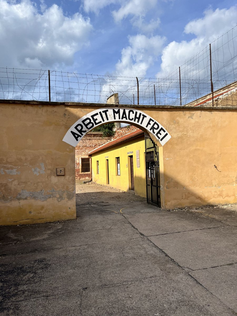 tsotak27's tweet photo. Day two from Melnik to Litomerice with a stop in Roudnice for lunch (fun), and a stop at  Terezin to visit the former concentration camp/ghetto (sad and disturbing). https://t.co/0btQqQO3Hm