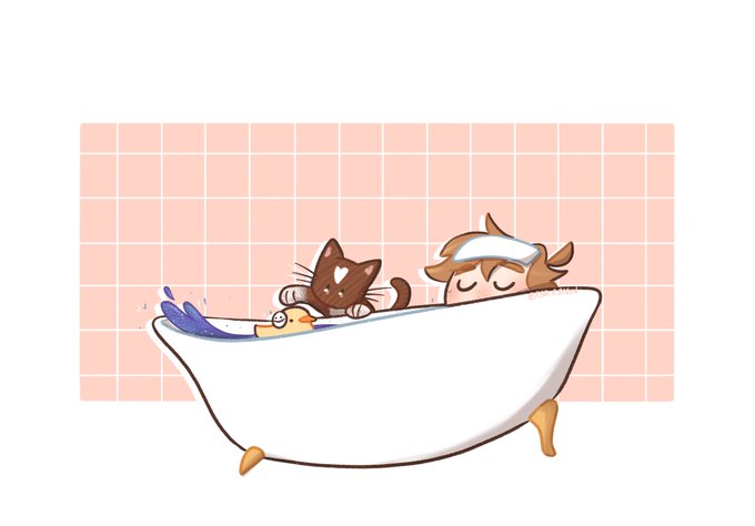 「浴槽 ちびキャラ」のTwitter画像/イラスト(人気順)