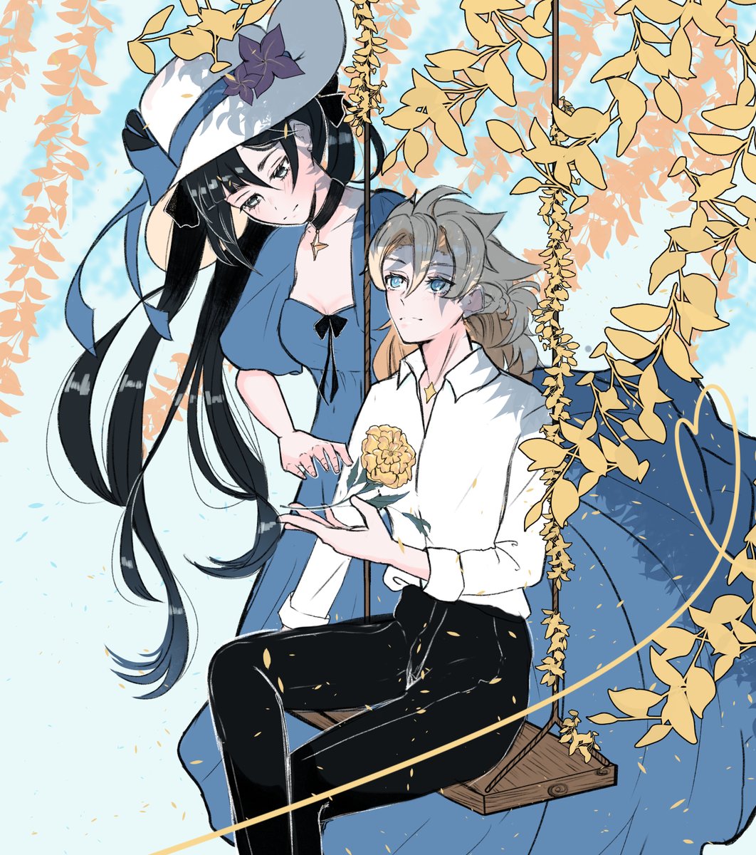 AstroLabs_'s tweet photo. You once told me that flowers convey the heart of the one that gifts them. This flower is you.

Marigolds are thought to reflect the strength, power, and light within a person. Like the flower, shine brightly Albedo. Happy Birthday!
#Albedo #アルベド生誕祭2022 #アルベド誕生祭2022 https://t.co/BUMi2NBaPv