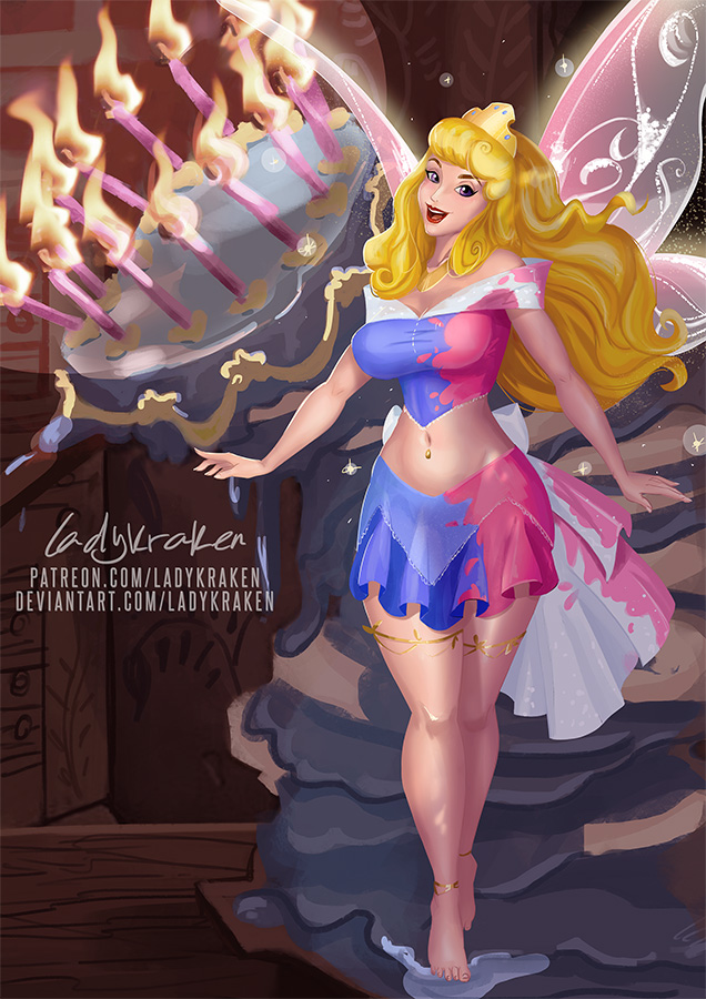 ladyhildekraken's tweet photo. [1] Sleeping Beauty Cake Fairy - Patreon Reward
-Patreon: https://t.co/rTaAorrvC0
-Deviantart: https://t.co/VUc0OPxyaq

#painting #ladykraken #kraken #art #pinup #anime #manga #waifu #oppai #navel #bellybutton #midriff #Aurora #disney #thicc #princess #transformation #tf https://t.co/BgGW8VLafD
