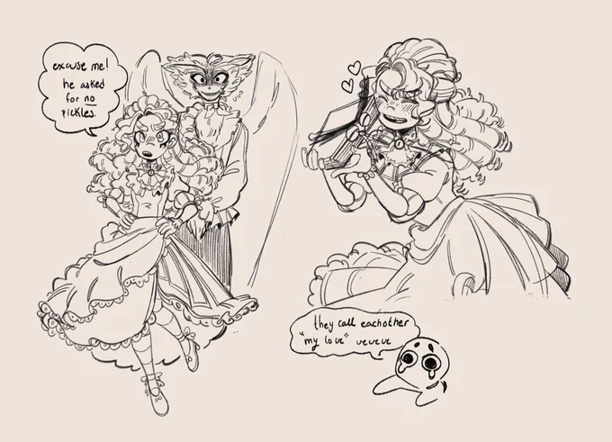doodled these between assignments yesterday my wiwis my scrimblos the silly guys 
#frankelda 