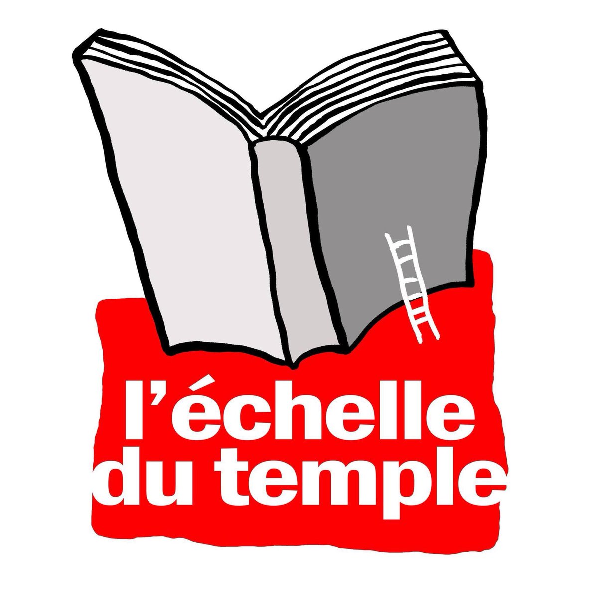 Le nouveau logo des éditions de l’échelle du temple, petit éditeur indépendant sans but lucratif  et le lien vers la boutique en ligne : payfacile.com/lechelle-du-te…
