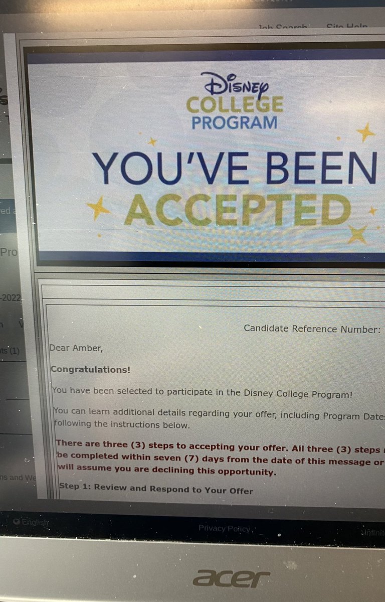 Ambaa74's tweet photo. I can’t believe this!! I have been ACCEPTED into the Disney College Program!! I am beyond excited and cannot wait!! I knew wearing my Mickey hoodie was the right choice today! #DCPOfferDay https://t.co/aWVHpgz0qY