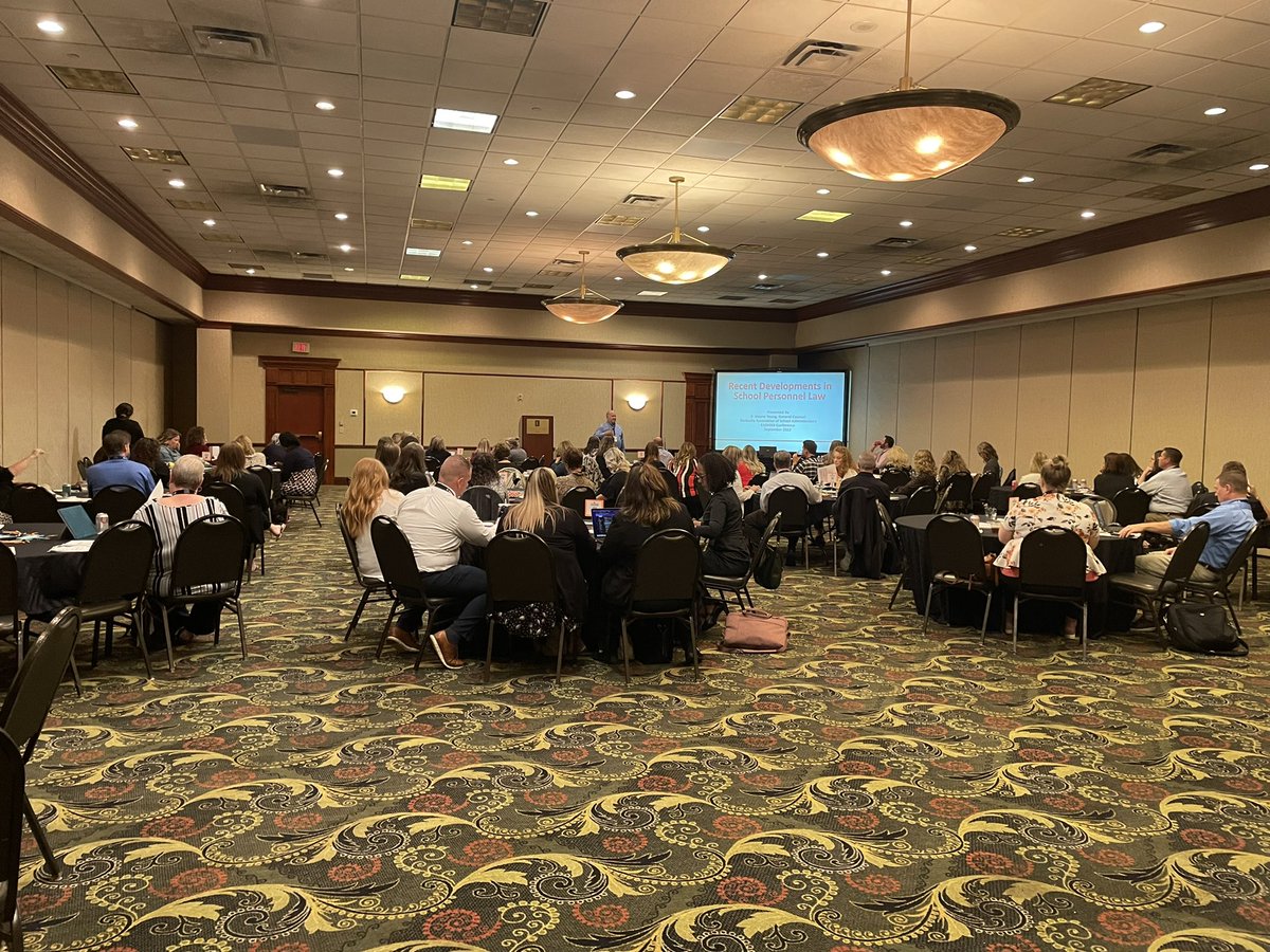 Coashjohnson's tweet photo. Yes-let’s have laws that help #K12talent pathways through cooperative programs, more background check options etc. Great #KY #schoollaw session #KASHRMStateConference2022 https://t.co/ZNZafxFZF2