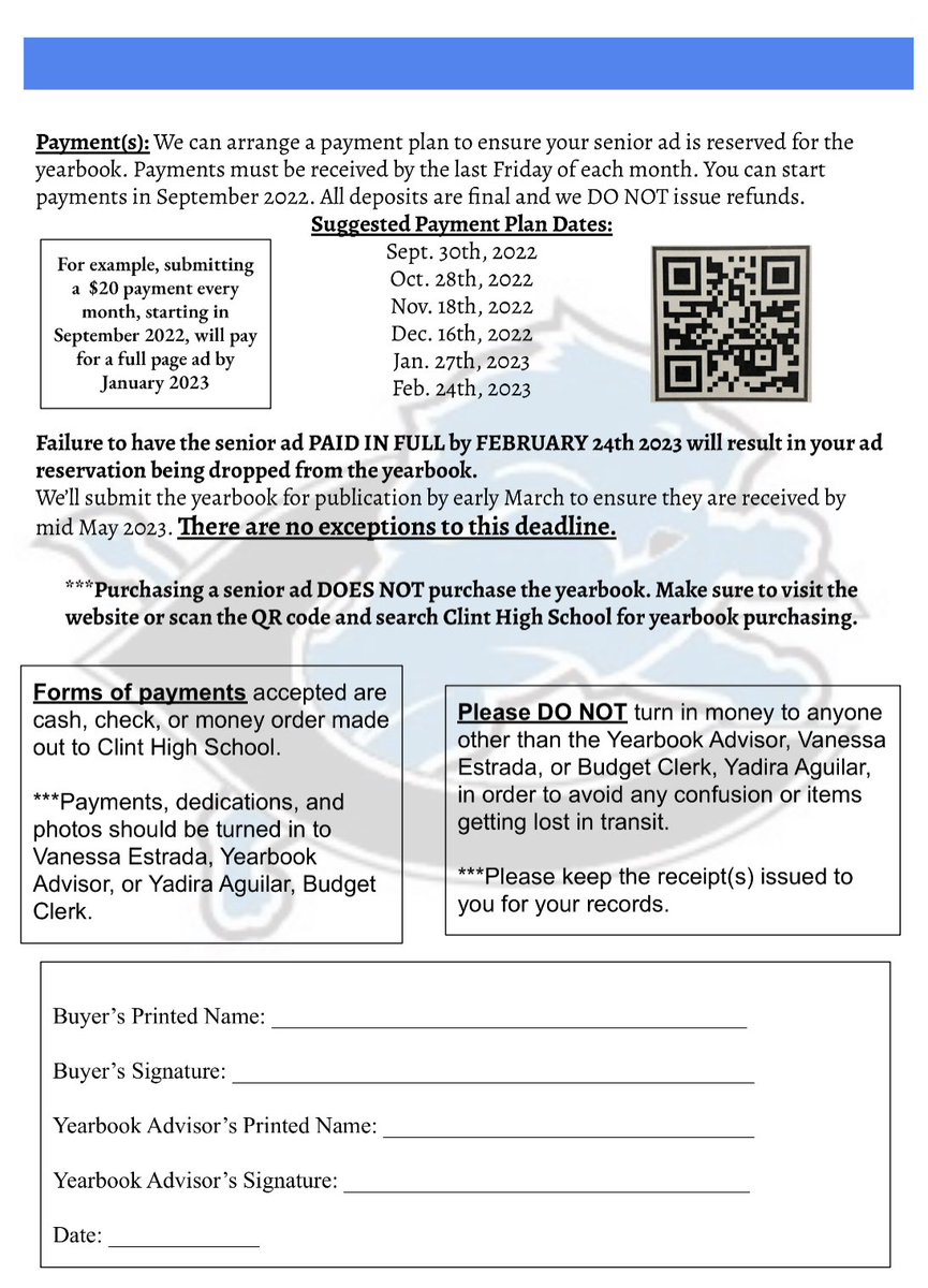 lion_yearbook's tweet photo. Attention Senior Lions & Parents! We are now selling senior ads in this year’s edition of The Lion’s Den yearbook. Contact us soon to make your dedication to that special senior in your life truly magical! #classof2023 #seniorads #makingmemories 🦁💪🏼🤘🏼✌🏼💜💙 https://t.co/1MYEsH6FU9