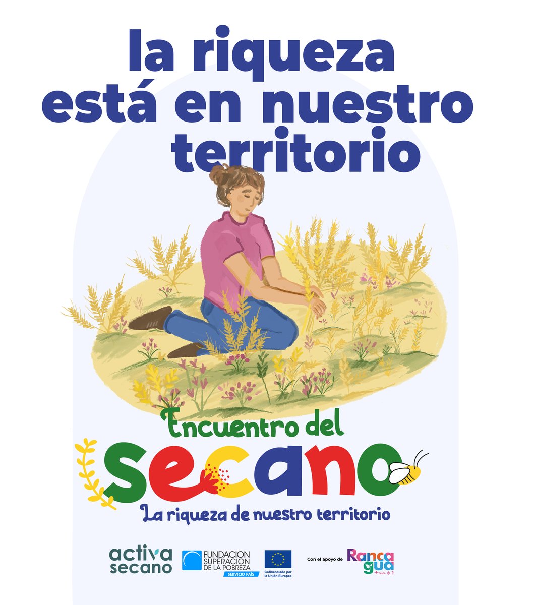 superarpobreza's tweet photo. 🌼 Te invitamos a conocer la riqueza de nuestro territorio 🌾

☀ ENCUENTRO DEL SECANO - LA RIQUEZA DE NUESTRO TERRITORIO 👒
📅 28 DE SEPT. - 10 HRS. 🗺 PLAZA DE LOS HÉROES,RANCAGUA

🙌 Exposición patrimonial de oficios y productos de Atacama a Biobío ¡Y muchas actividades más! https://t.co/dPEJhnCrU2