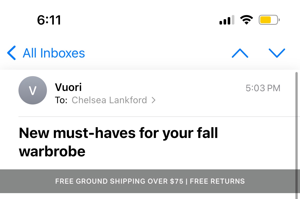 Is Barney Stinson Vuori’s new copywriter