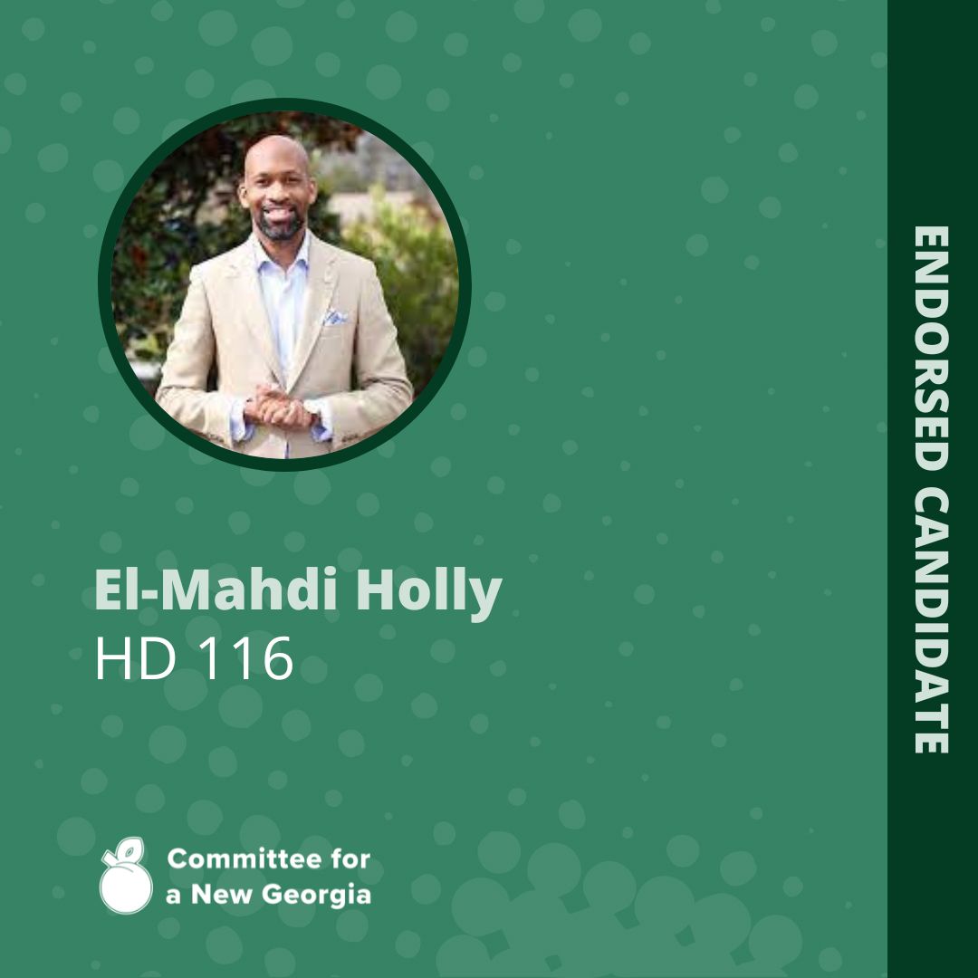 ANewGeorgia's tweet photo. There's no better time to give than TODAY and no better place to give than to someone working to make A New Georgia - 

Someone like El-Mahdi Holly of HD116 - an incumbent as dedicated to his community as he is his style. 

Get to know him  -  https://t.co/LY85QyOjkM https://t.co/HX08A68VIu