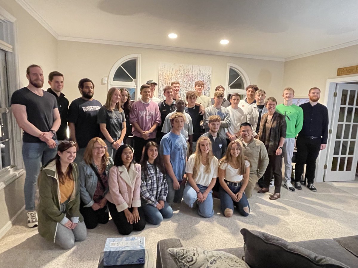 What a fun night with some of our international students - lots of interesting learning about culture and experience. Grateful for their contributions to our ⁦<a href="/stambrose/">St. Ambrose University</a>⁩ community! #communitymatters #beeingambrosian