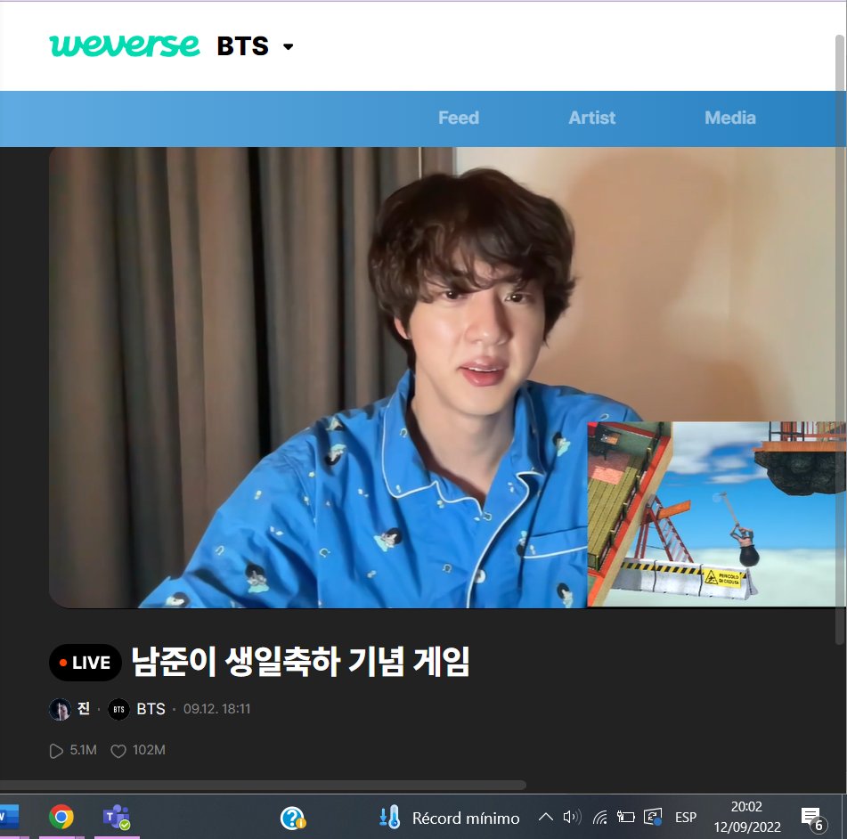 Adriana75436187's tweet photo. A este paso vamos a cenar con #SEOKJIN 😅😅
#JIN #LIVEBTS https://t.co/3fQCq21E6H