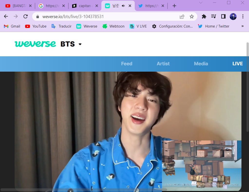Adriana75436187's tweet photo. A este paso vamos a cenar con #SEOKJIN 😅😅
#JIN #LIVEBTS https://t.co/3fQCq21E6H