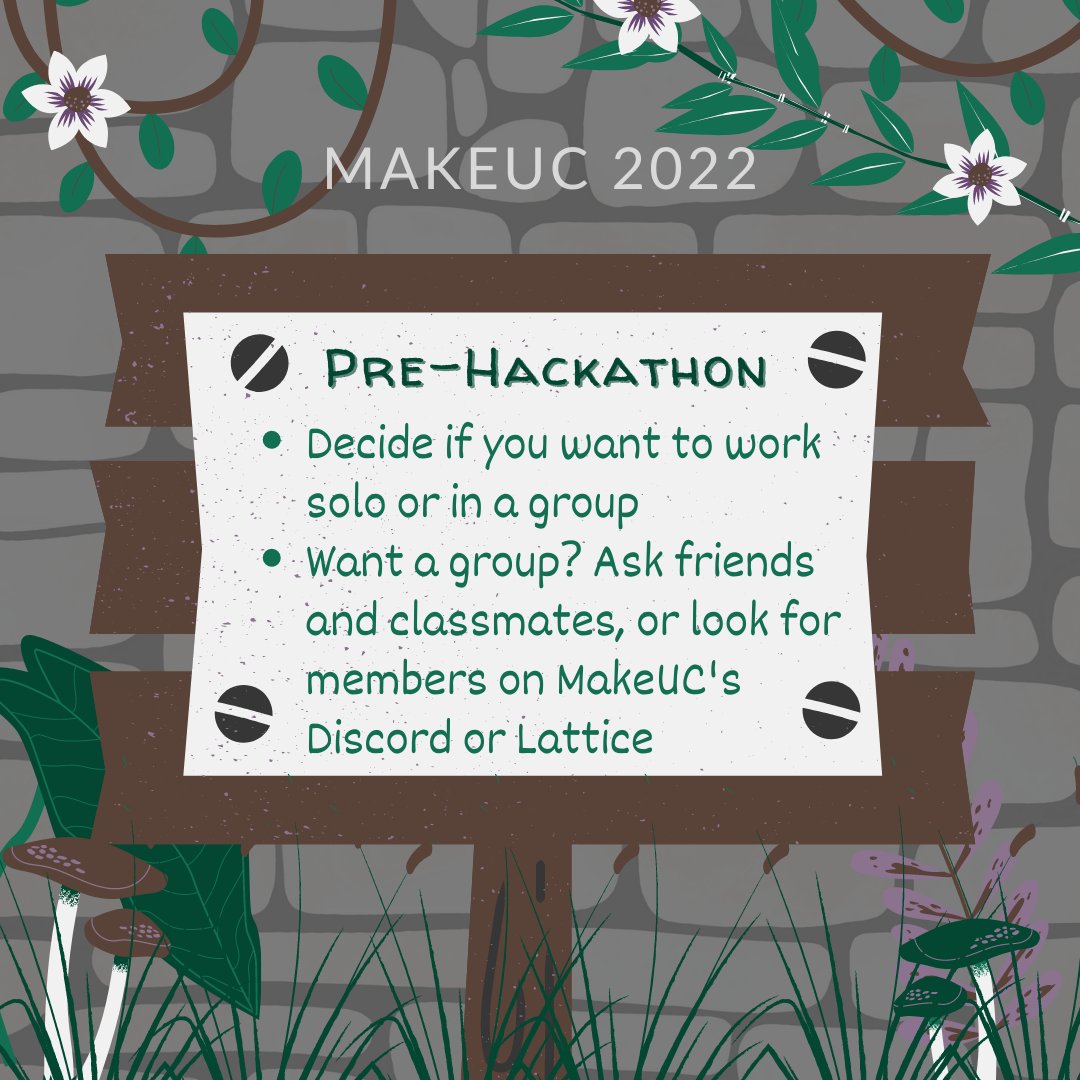 makeuc_io's tweet photo. Here are some helpful tips for a great hackathon experience! Whether you're a complete beginner or a veteran hacker, you will feel welcomed at MakeUC. Let us know if you have any questions in the replies below! #MakeUC2022 #hackathon https://t.co/mFdIvmRunL