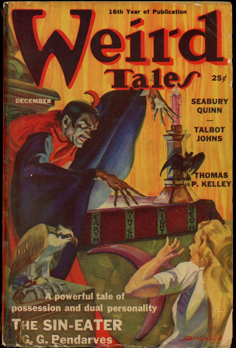 WeirdCurious_'s tweet photo. Can we bring back pulp horror fiction? Some of the best writing in horror and dark fantasy came out almost 100 years ago. Would love to see a modern magazine like this. #weirdtales #spooky #horror #shortstories #strange https://t.co/pcxeoQCxHA